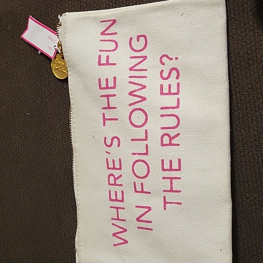 Cupcakes & CartwheelsWhere's the Fun In Following The Rules Zip Around Bag/Pouch